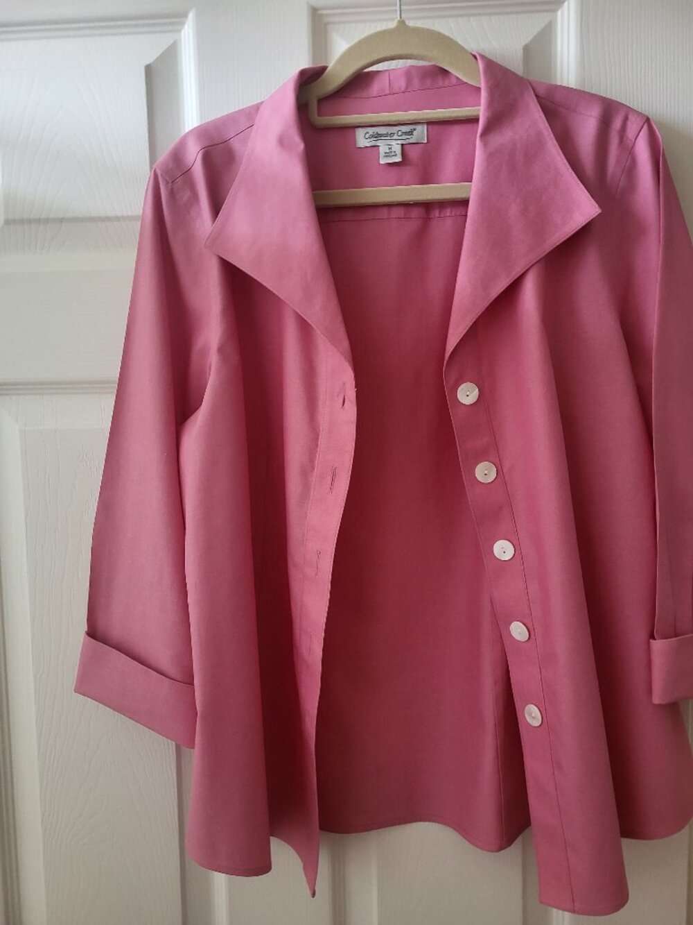 Coldwater Creek Pink Button-Down Dusty Pink Shirt (Medium)